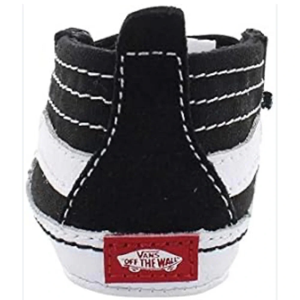 NEW Vans Sk8-Hi Crib Shoes Infant Size 4 Black True White VN0A346P6BT New